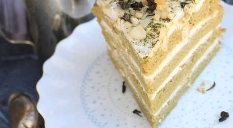 עוגת‭ ‬תה‭ ‬ירוק‭ ‬מאצ'ה‬‭ ‬מקמח‭ ‬קוקוס‭ ‬ושקדים‭ ‬- ללא גלוטן